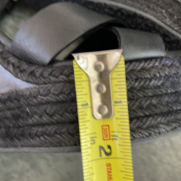 All Saints black wedge platform sandals - Picture 12 of 13